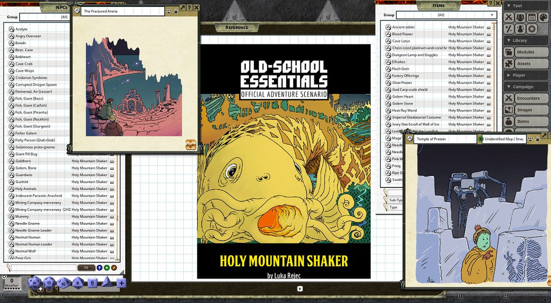 Old-School Essentials PDF mega-sale, Carcass Crawler Issue #2, Dolmenwood Progress Update, Holy Mountain Shaker on Fantasy Grounds, recent third-party products and Kickstarters, and more!