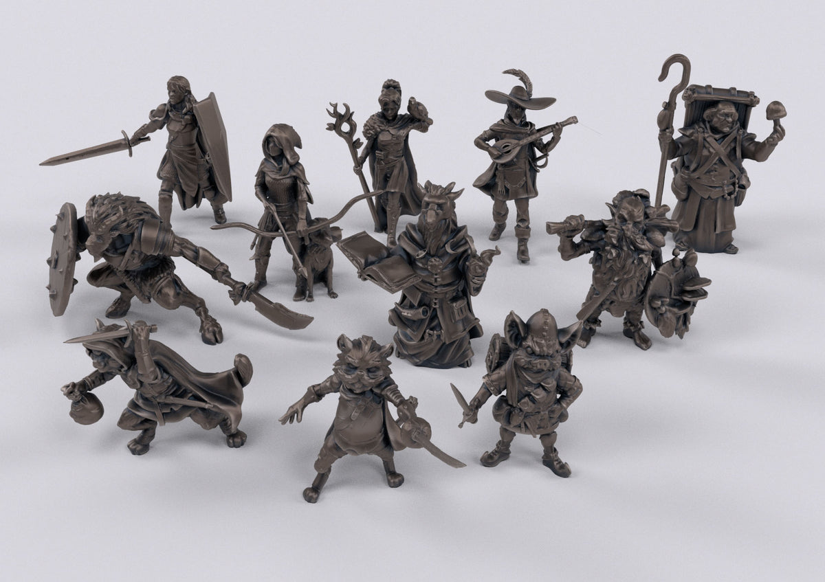 Adventuring Party Miniatures Set