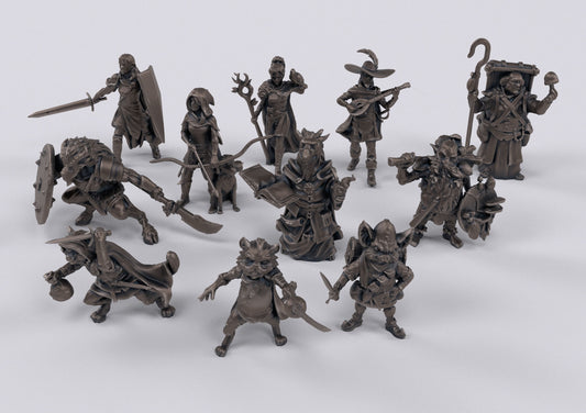 Adventuring Party Miniatures Set