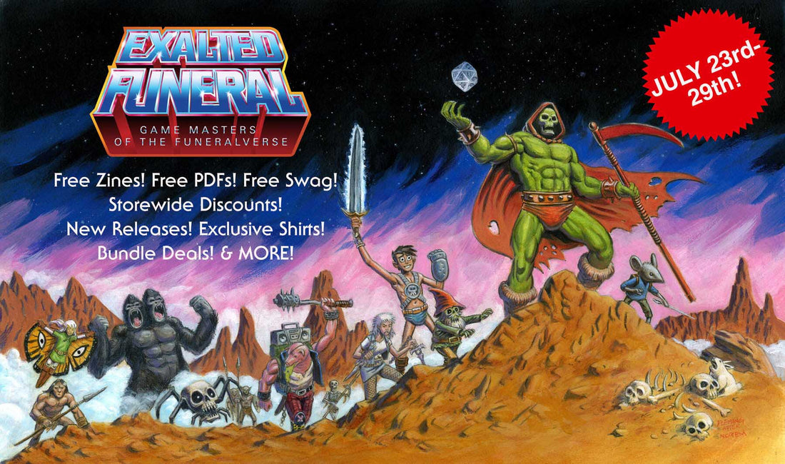 Sizzling Summer Sales at EF and DTRPG! Catch Gavin at PAX Unplugged! New Releases!