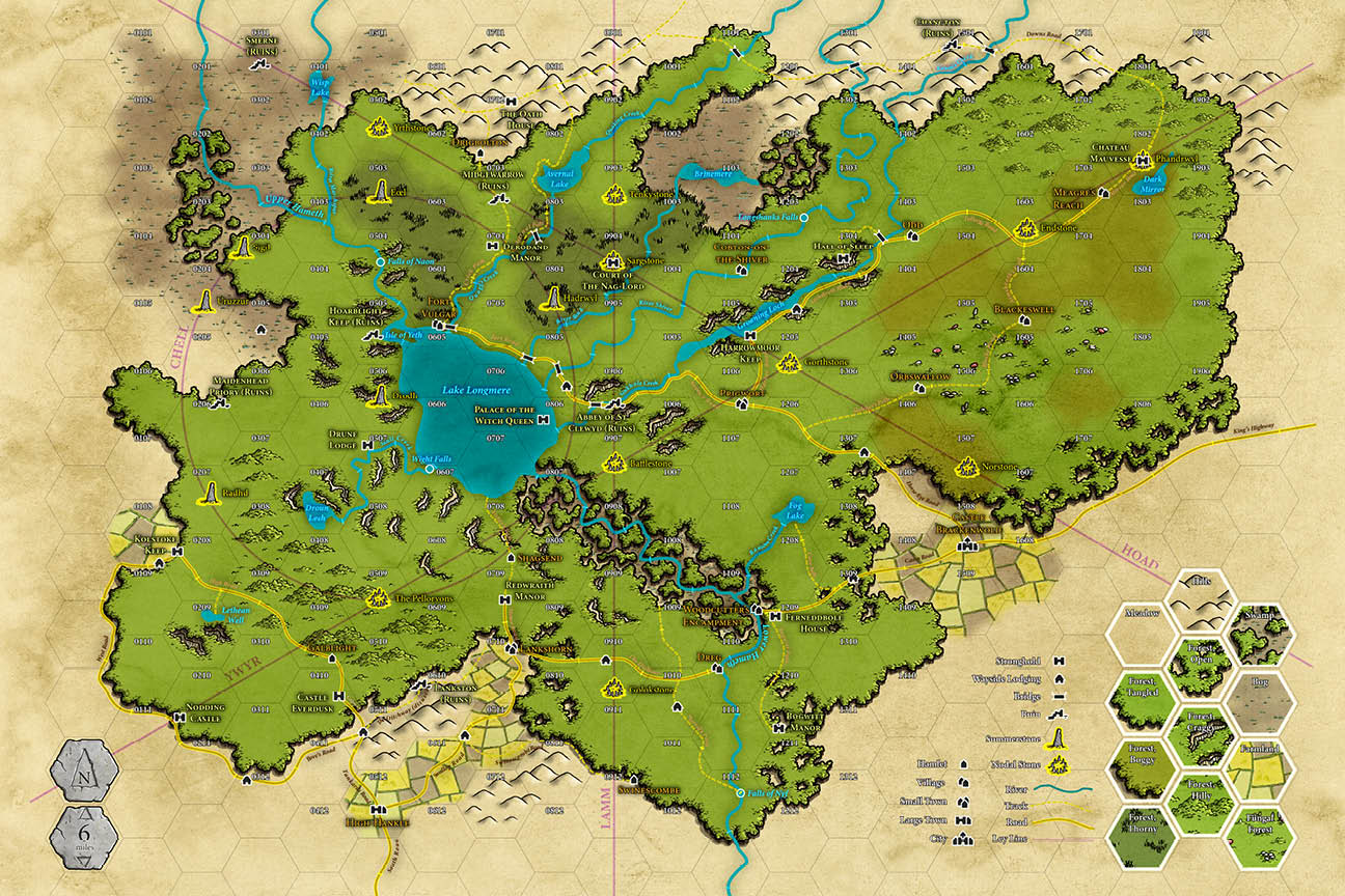 Dolmenwood Referee's Map Poster