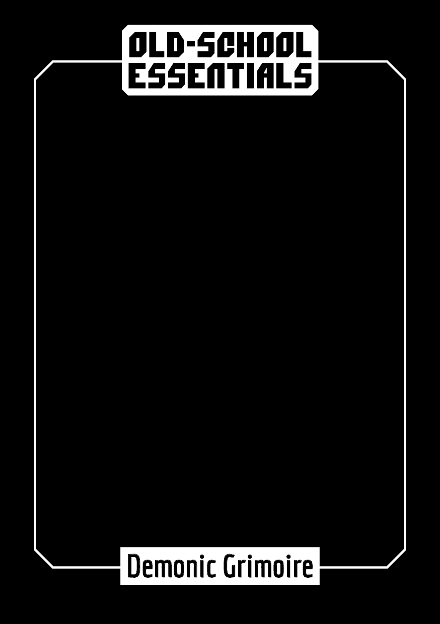 IN DEVELOPMENT: Old-School Essentials Demonic Grimoire