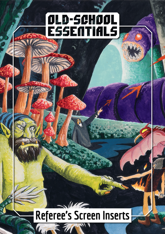 Old-School Essentials Referee's Screen Inserts