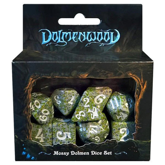 COMING SOON: Dolmenwood Mossy Dolmen Dice Set